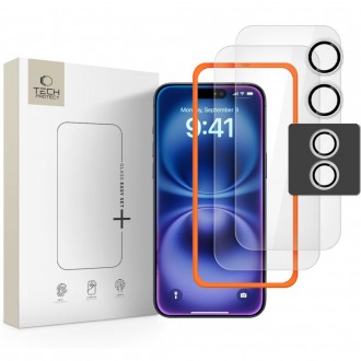 Ekrano apsauga "Tech-Protect Easy Set+" (3vnt.) telefonui Apple iPhone 17 