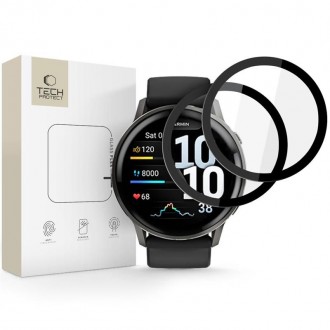 Ekrano apsauga "Tech-Protect Glass Flex+" (2-vnt.) laikrodžiui Garmin Venu 4 (45 MM)