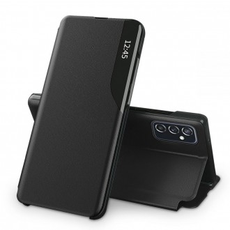 Juodas atverčiamas dėklas "Tech-Protect Smart View" telefonui Galaxy M13