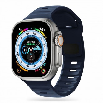 Tamsiai mėlynos spalvos apyrankė "Tech-Protect Iconband Line" laikrodžiui Apple Watch 4 / 5 / 6 / 7 / 8 / 9 / SE (38 / 40 / 41 MM)