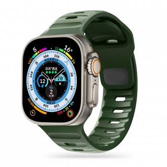Žalios spalvos apyrankė "Tech-Protect Iconband Line" laikrodžiui Apple Watch 4 / 5 / 6 / 7 / 8 / 9 / SE (38 / 40 / 41 MM)