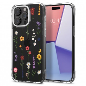 Skaidrus/gėlėtas dėklas "Spigen Cyrill Cecile" telefonui iPhone 15 Pro Max