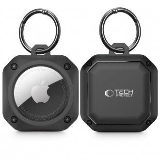 Juodas universalus pakabukas "Tech-Protect Rough Pro" skirtas Apple Airtag