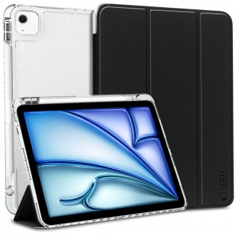 Juodas atverčiamas dėklas "Tech-Protect SC Pen Hybrid" skirtas iPad Air 13 2024