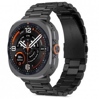 Juoda apyrankė Tech-Protect Stainless laikrodžiui Samsung Galaxy Watch ULTRA 1 / 2 2024-2026 (47 MM)