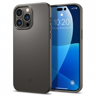 Tamsiai pilkas dėklas "Spigen Thin Fit" telefonui iPhone 14 Pro 