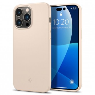 Smėlio spalvos dėklas "Spigen Thin Fit" telefonui iPhone 14 Pro