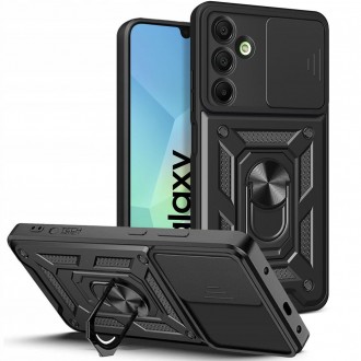 Tvirtas dėklas/stovas su kameros apsauga "Tech-Protect Camshield Pro" telefonui Samsung Galaxy A16 4G / 5G