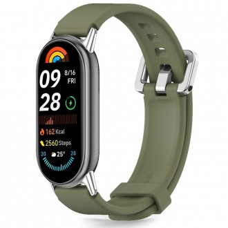 Žalia apyrankė "Tech-Protect Iconband Classic" laikrodžiui Xiaomi Smart Band 8 / 9 / 10 / NFC