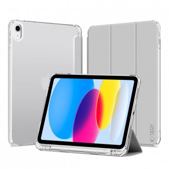 Pilkas atverčiamas dėklas "Tech-Protect SC Pen Hybrid" planšetei iPad 10.9” 10 / 2022 / 11” 11 / 2025