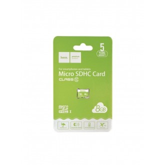 Atminties korta HOCO MicroSD 8Gb (class 10) be adapterio