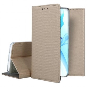 Aukso spalvos atverčiamas dėklas "Smart Magnet" telefonui Apple iPhone 11 Pro Max
