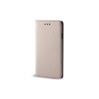 Auksinis atverčiamas dėklas Samsung Galaxy i9300 S3 / i9301 S3 Neo / i9300i  telefonui "Smart Book Magnet"