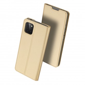 Auksinis atverčiamas dėklas Samsung Galaxy Note 10 Lite / A81 telefonui "Dux Ducis Skin"
