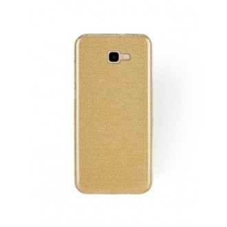 Auksinis blizgantis silikoninis dėklas Samsung Galaxy J415 J4 Plus 2018 telefonui "Shining"