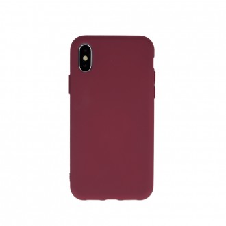 Matinės bordo spalvos silikoninis dėklas telefonui Samsung A32 4G