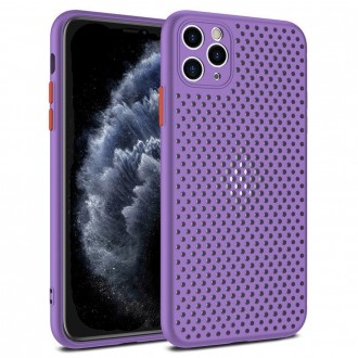 Dėklas "Breath Case" Apple iPhone 12 / 12 Pro purpurinės spalvos