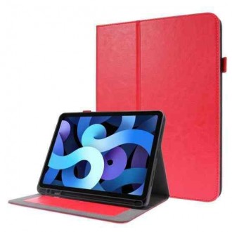 Raudonas atverčiamas dėklas "Folding Leather" planšetei Lenovo Tab M10 Plus 10.3 X606