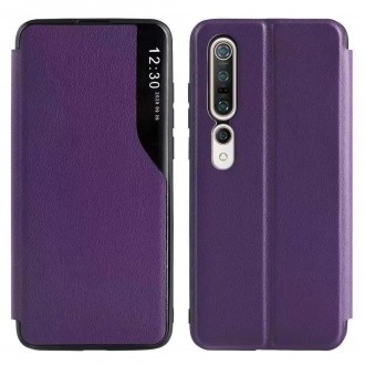 Purpurinis atverčiamas dėklas "Smart View TPU" telefonui Samsung S21 5G