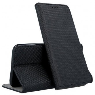 Juodas atverčiamas dėklas ''Smart Magnet'' telefonui Samsung J500 J5