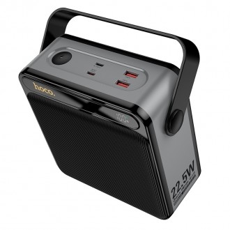 Išorinė baterija Power Bank Hoco J161 22.5W+PD20W 80000mAh juoda