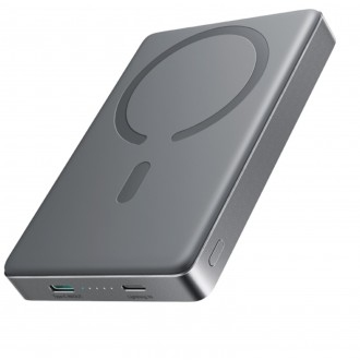 Išorinė baterija Power Bank Joyroom JR-PBM08 Pro 20W Magnetic Wireless 10000mAh Pilka