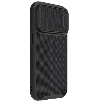 Juodas dėklas "Nillkin Textured Case S" telefonui iPhone 14