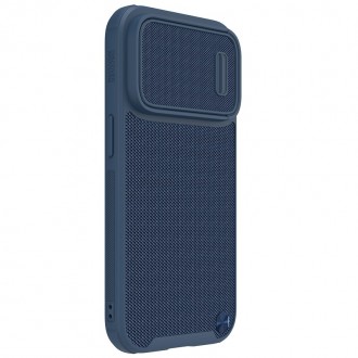 Mėlynas dėklas "Nillkin Textured Case S" telefonui iPhone 14 Plus