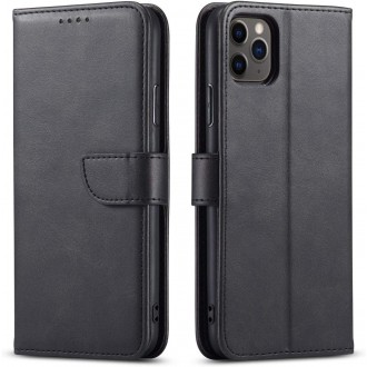 Atverčiamas juodas dėklas "Wallet Case" telefonui Samsung Galaxy A12 / M12