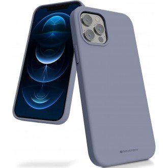 Levandų pilkos spalvos dėklas "Mercury Silicone Case" telefonui iPhone 14 Pro
