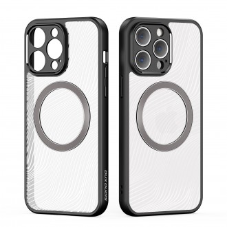 Pusiau skaidrus dėklas juodais kraštais "Dux Ducis Aimo Mag" telefonui iPhone 15 Plus