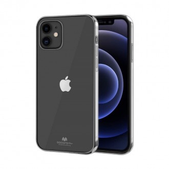 Skaidrus silikoninis dėklas "Mercury Jelly Clear" telefonui iPhone 15 