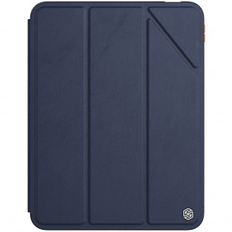 Mėlynas atverčiamas dėklas "Nillkin Bevel Leather" planšetei Apple iPad 10.2 2021 / iPad 10.2 2020 / iPad 10.2 2019