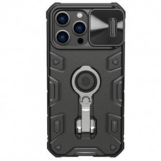 Juodas dėklas "Nillkin CamShield Armor Pro" telefonui Apple iPhone 14 