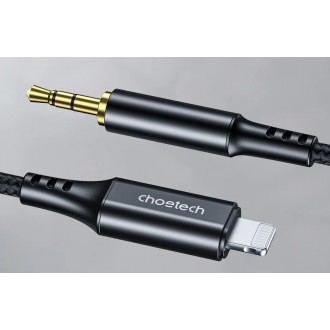 Audio kabelis Choetech AUX009 Lightning to 3,5mm juodas