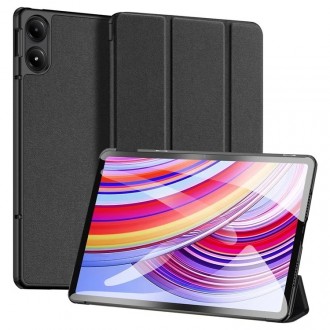 Juodas atverčiamas dėklas "Dux Ducis Domo" planšetei Xiaomi Redmi Pad Pro 12.1