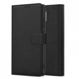 Juodas dėklas "Fancy Wallet" telefonui Samsung Galaxy A376 A37 5G