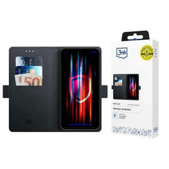Atverčiamas juodas dėklas "3mk Wallet Case" telefonui Samsung Galaxy A17 4G / 5G 