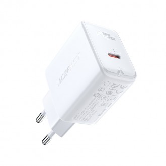 Pakrovėjas-įkroviklis buitinis "Acefast A1 PD20W USB-C" baltas
