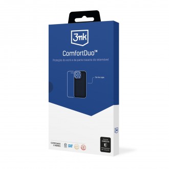 Juodo matinio dėklo ir apsauginio stikliuko rinkinys "3mk ComfortDuo Matt Black" telefonui Samsung Galaxy A16 4G / A16 5G