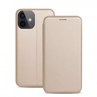 Aukso spalvos atverčiamas dėklas "Book Elegance" telefonui Samsung A376 A37 5G