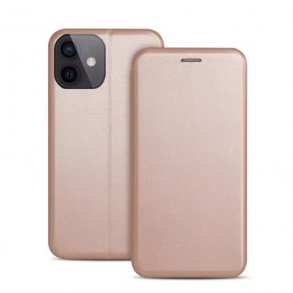 Rožinis-auksinis atverčiamas dėklas "Book Elegance" telefonui Samsung A376 A37 5G