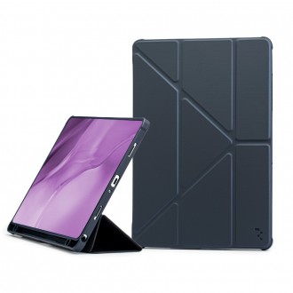 Mėlynas dėklas "Reach Origami" planšetei Samsung Galaxy Tab A9 / A11 8.7 X110 / X115  / X130 / X135