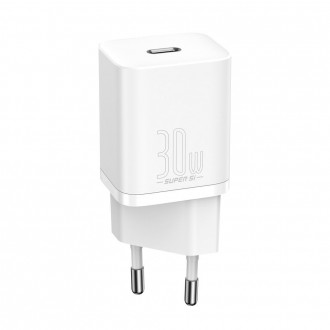 Pakrovėjas - Įkroviklis Baseus Super Si 30W baltas CCSUP-J02