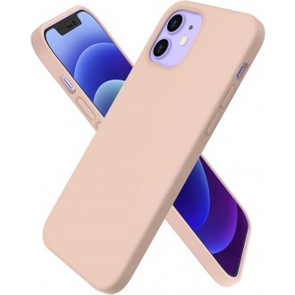 Rožinis spalvos silikoninis dėklas Samsung A03s telefonui "Liquid Silicone" 1.5mm