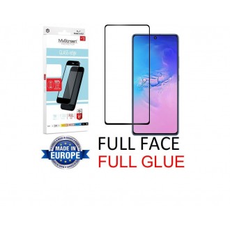 Juodas apsauginis grūdintas stiklas Samsung Galaxy S10 Lite / A91 telefonui "MyScreen Lite Edge Full Glue"