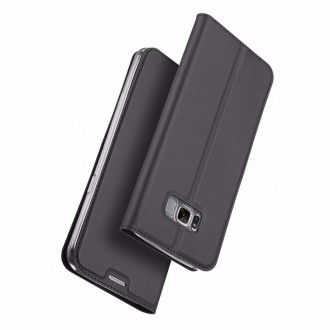 Juodas atverčiamas dėklas Dux Ducis "Skin" telefonui Samsung Galaxy S8 (G950)