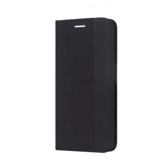 Juodos spalvos atverčiamas dėklas "Smart Senso" telefonui Samsung S22 5G