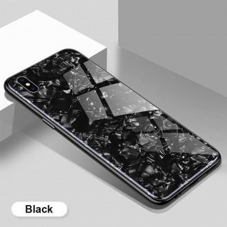 Juodas dėklas "Marble" Apple iPhone X / XS telefonui