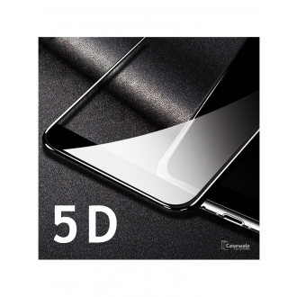 Juodas grūdintas stiklas "5D Full Glue" Huawei P8/P9 Lite 2017 telefonui